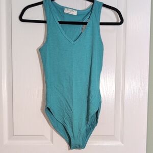 Zenana Outfitters Teal Bodysuit